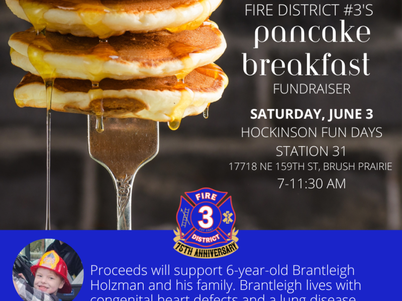 Hockinson Pancake Breakfast – Sat., June 3